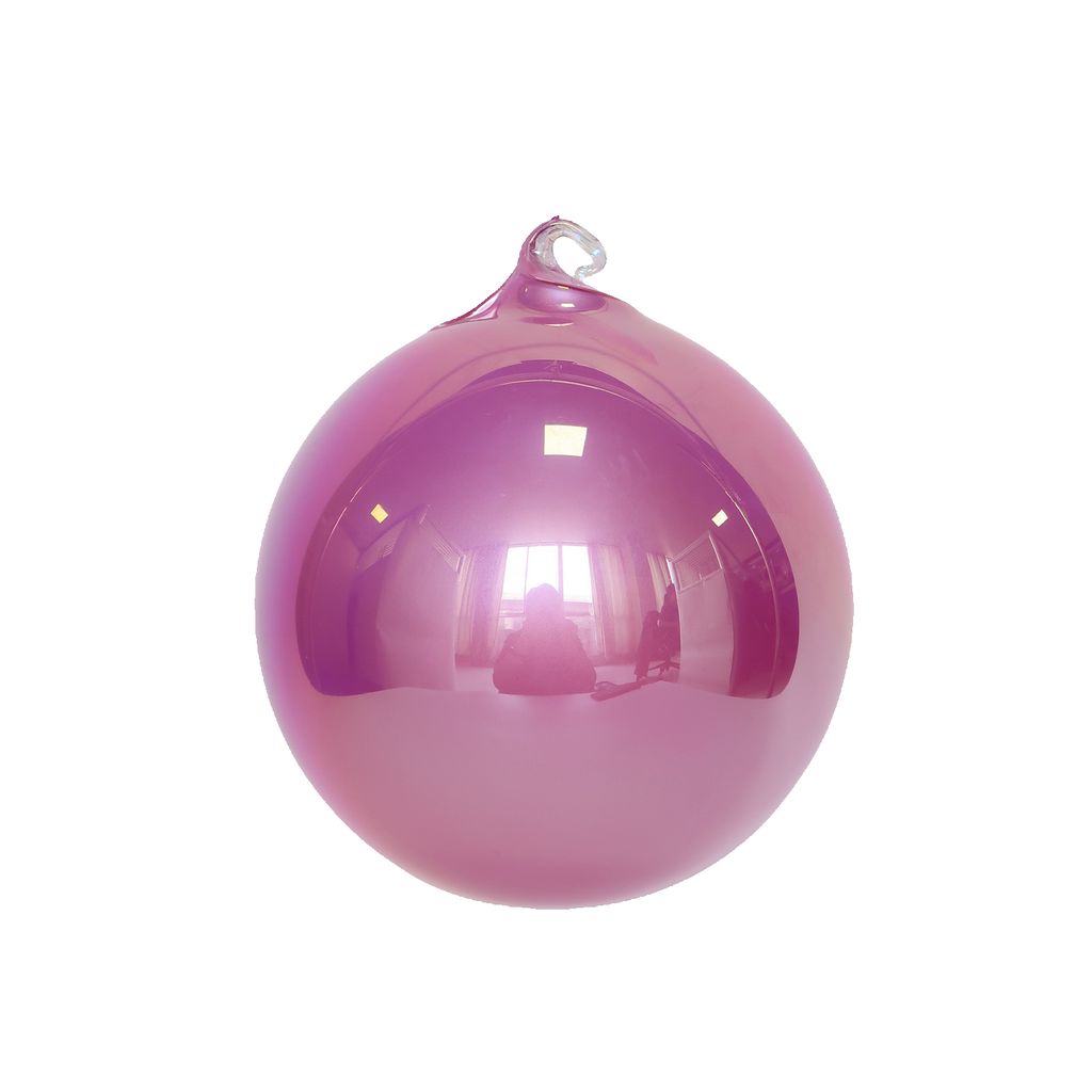 PEARLESCENT GLASS ORNAMENT (IN STOCK)