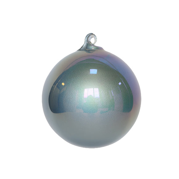 PEARLESCENT GLASS ORNAMENT (IN STOCK)