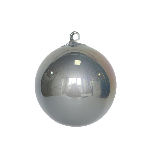 PEARLESCENT GLASS ORNAMENT (IN STOCK)