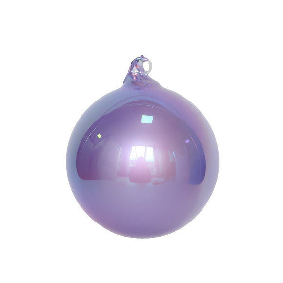 PEARLESCENT GLASS ORNAMENT (IN STOCK)