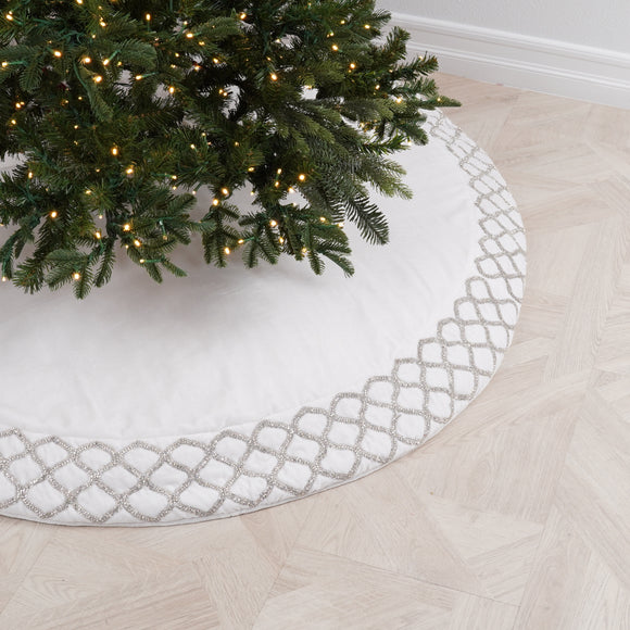 CRYSTAL SCALLOP TREE SKIRT (PREORDER)