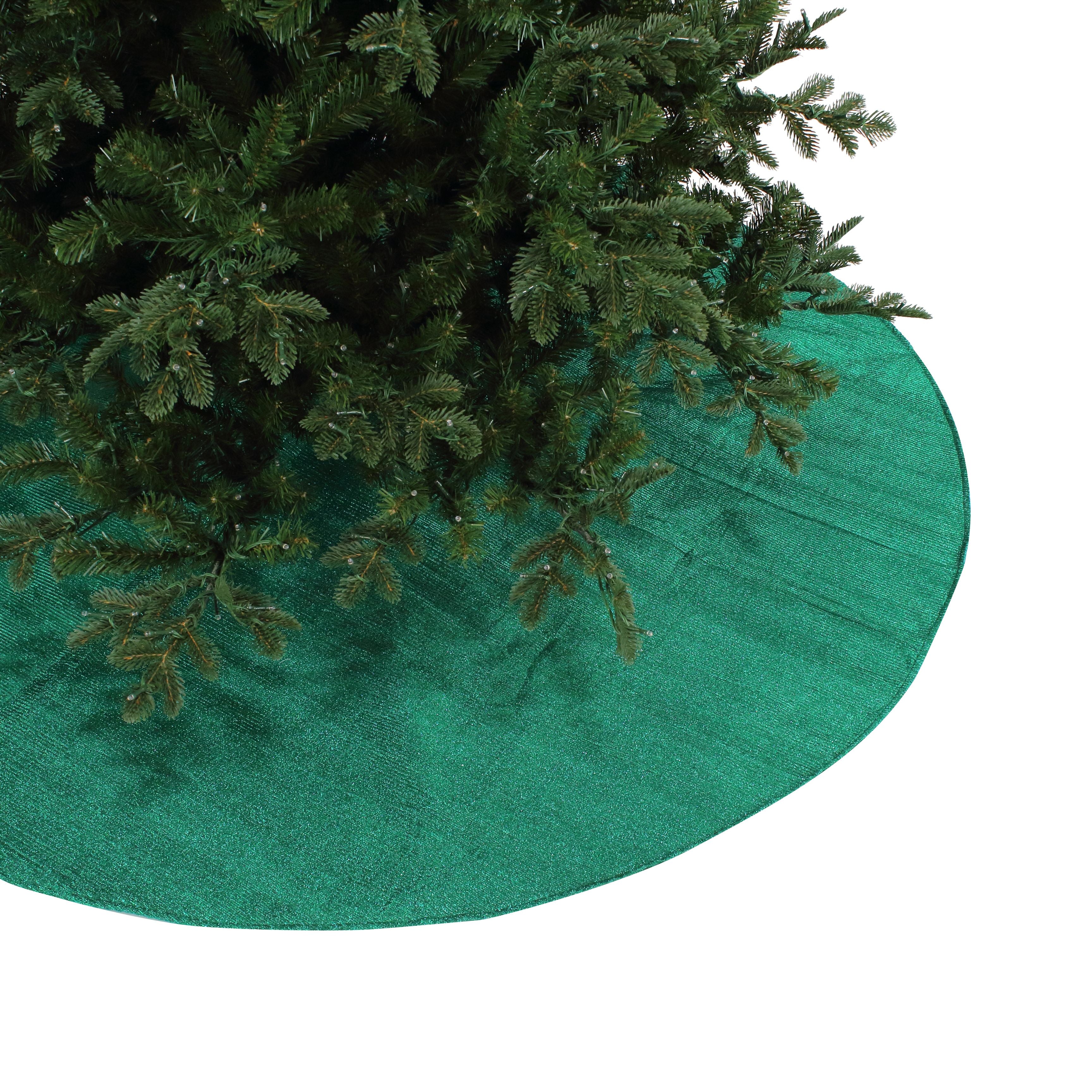 PLEATED METALLIC TREE SKIRT (IN STOCK)