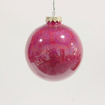 Buy fuchsia GLITTER GLOBE ORNAMENT (PREORDER)