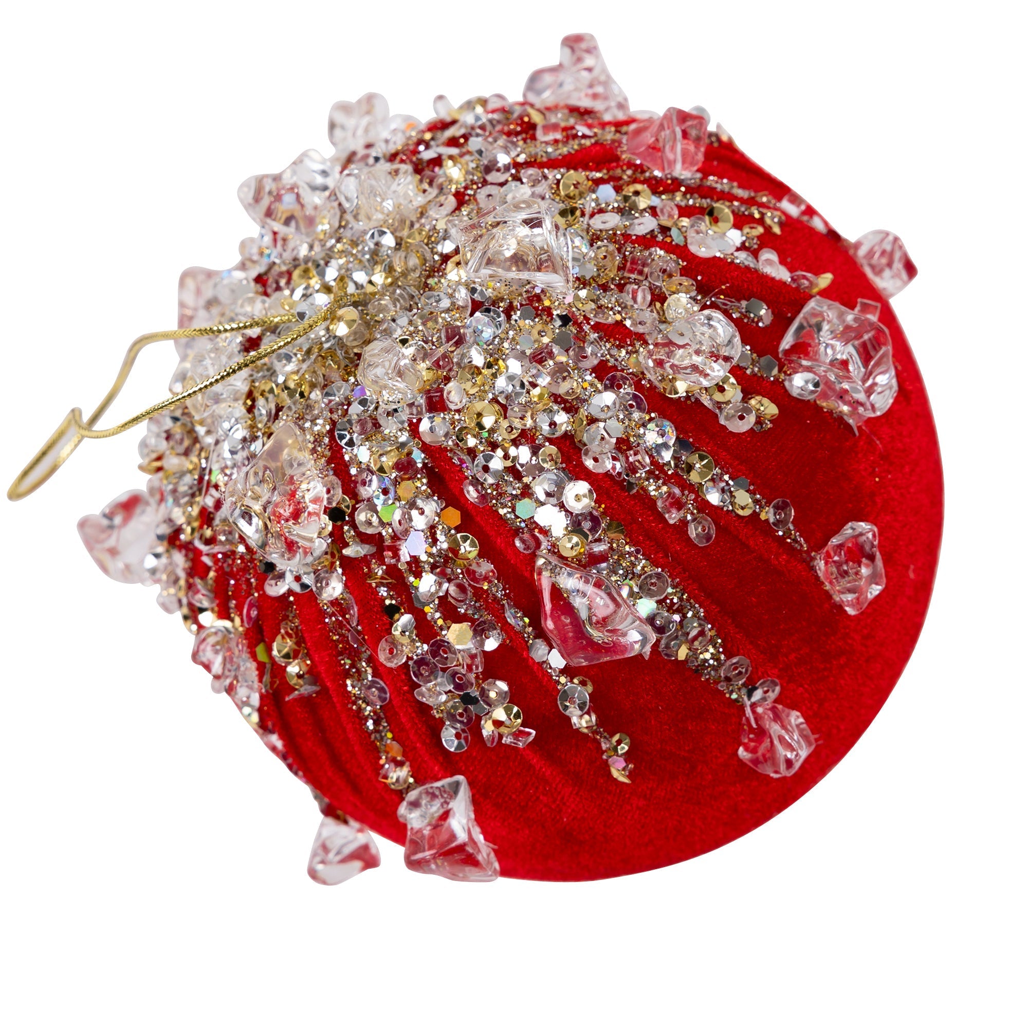 VELVET BEJEWELED BALL (IN STOCK)