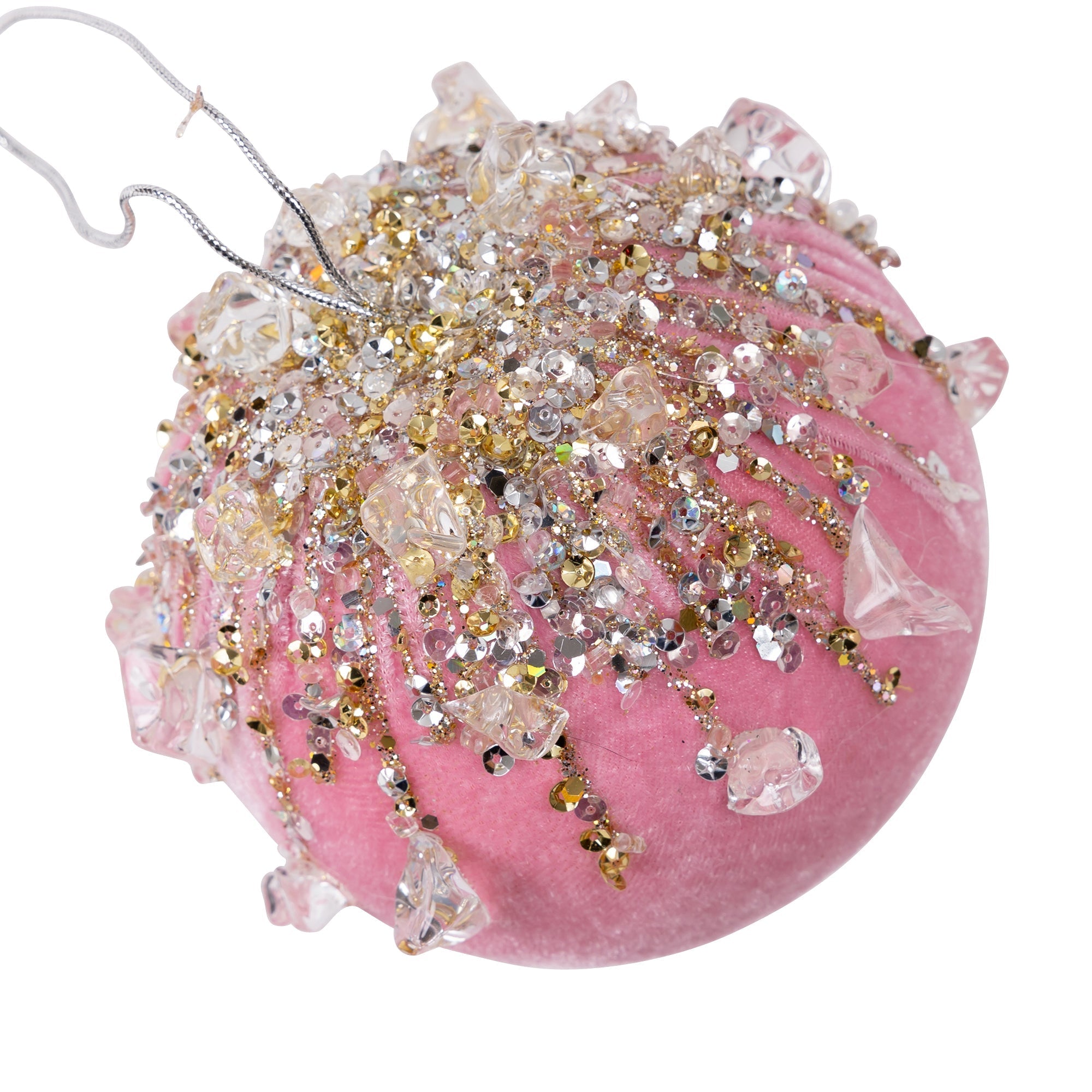 VELVET BEJEWELED BALL (IN STOCK)