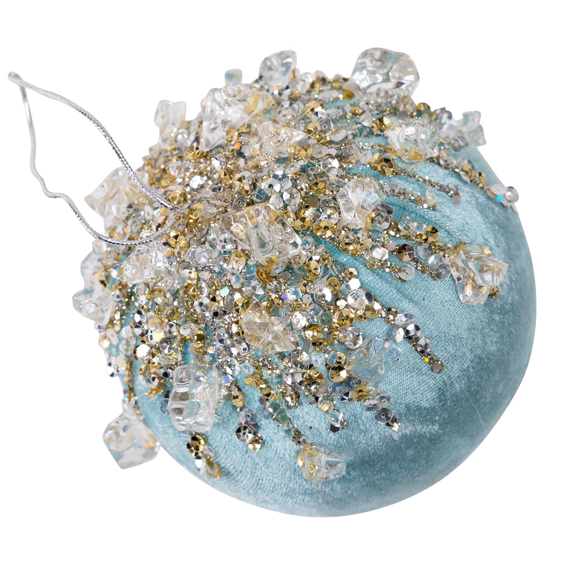 VELVET BEJEWELED BALL (IN STOCK)