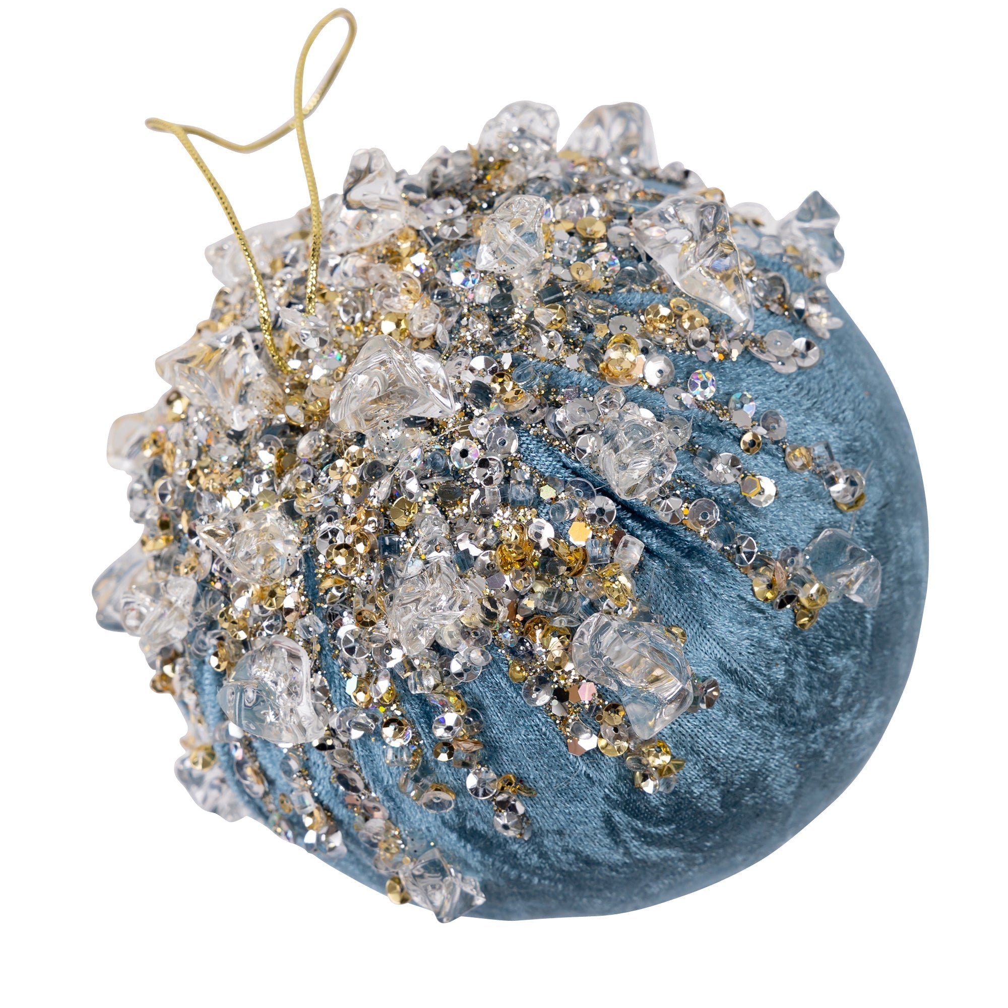 VELVET BEJEWELED BALL (IN STOCK)