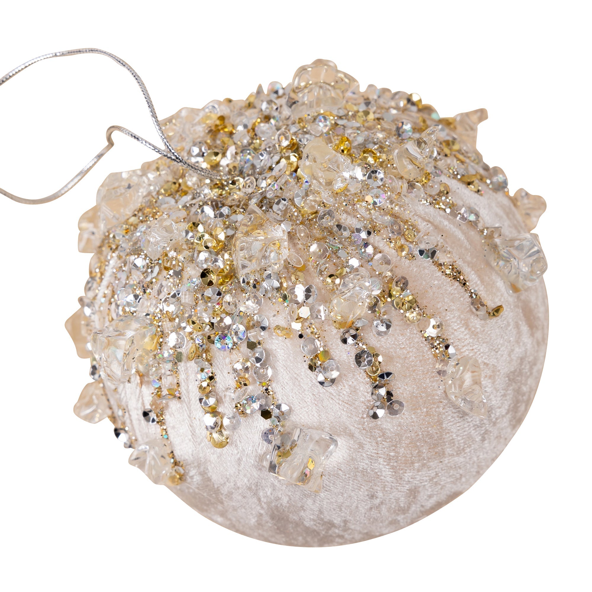 VELVET BEJEWELED BALL (IN STOCK)