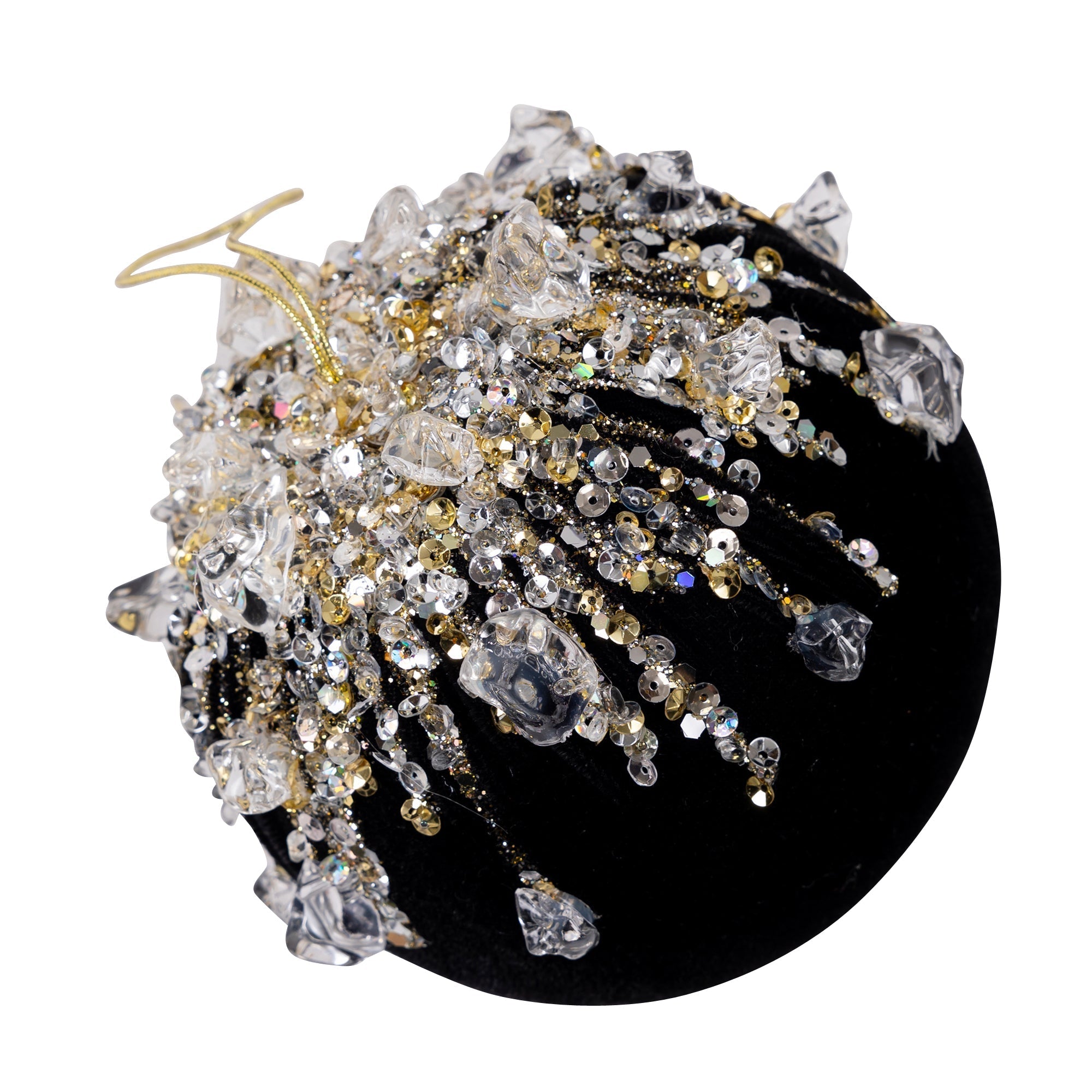 VELVET BEJEWELED BALL (IN STOCK)