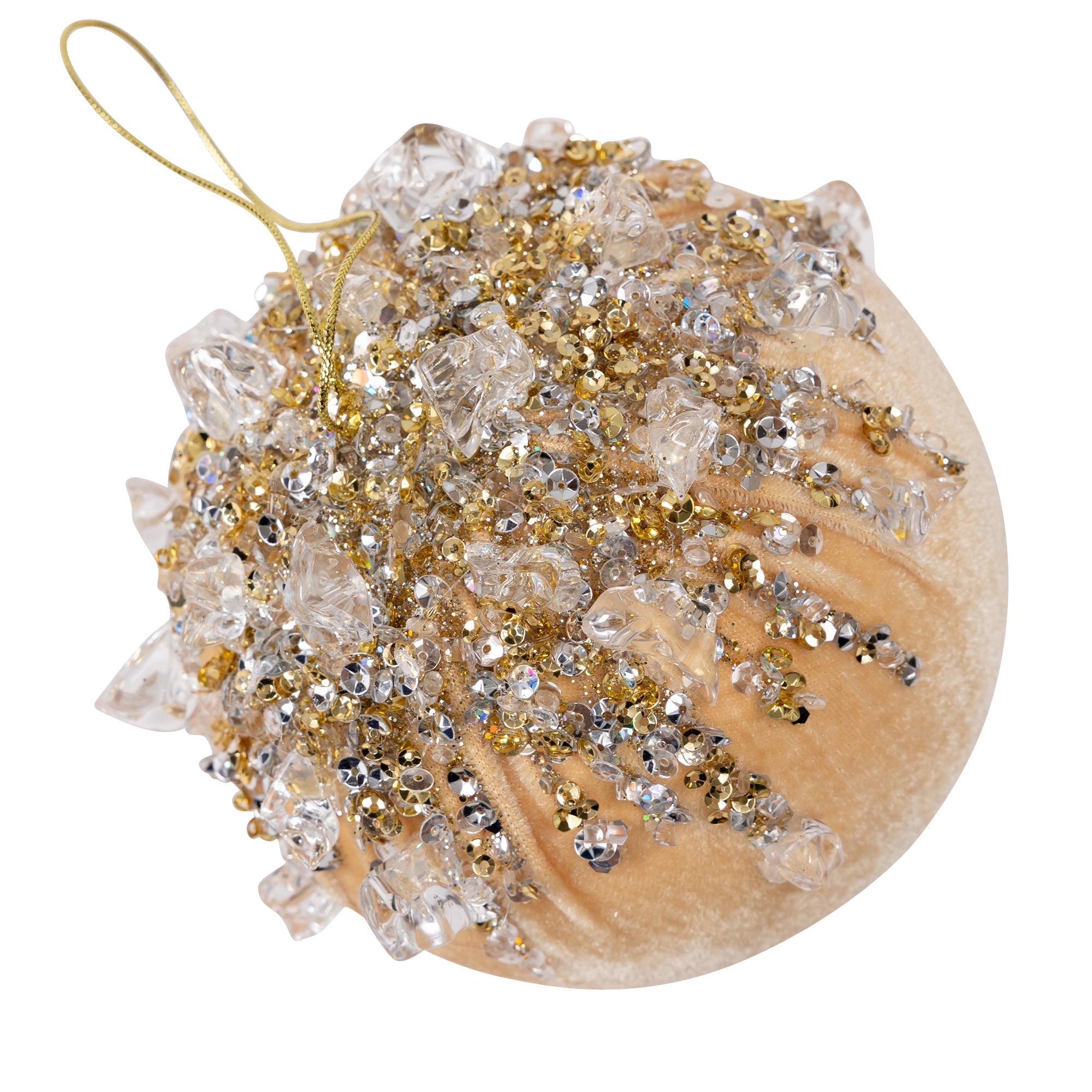 VELVET BEJEWELED BALL (IN STOCK)