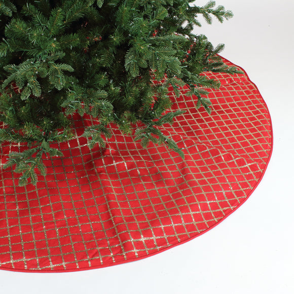 GLITTER LATTICE TREE SKIRT (IN STOCK)