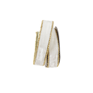 Buy ivory ROYAL VELVET RIBBON 1" (IN STOCK)