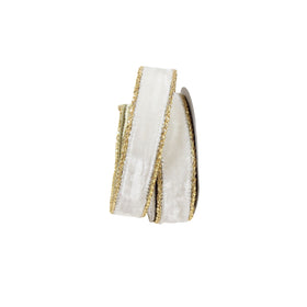 Buy ivory ROYAL VELVET RIBBON 1" (PREORDER)