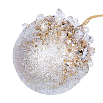 Buy platinum BEADED BEJEWELED BALL (IN STOCK)