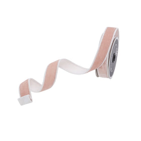 Buy rose-and-white 2 TONE VELVET 1" (IN STOCK)