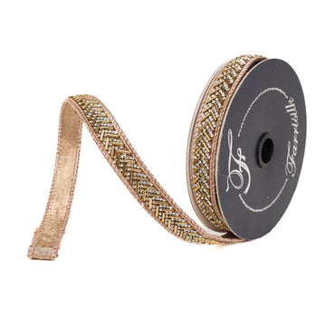 Buy cappuccino CHEVRON CRYSTAL TRIM (PREORDER)