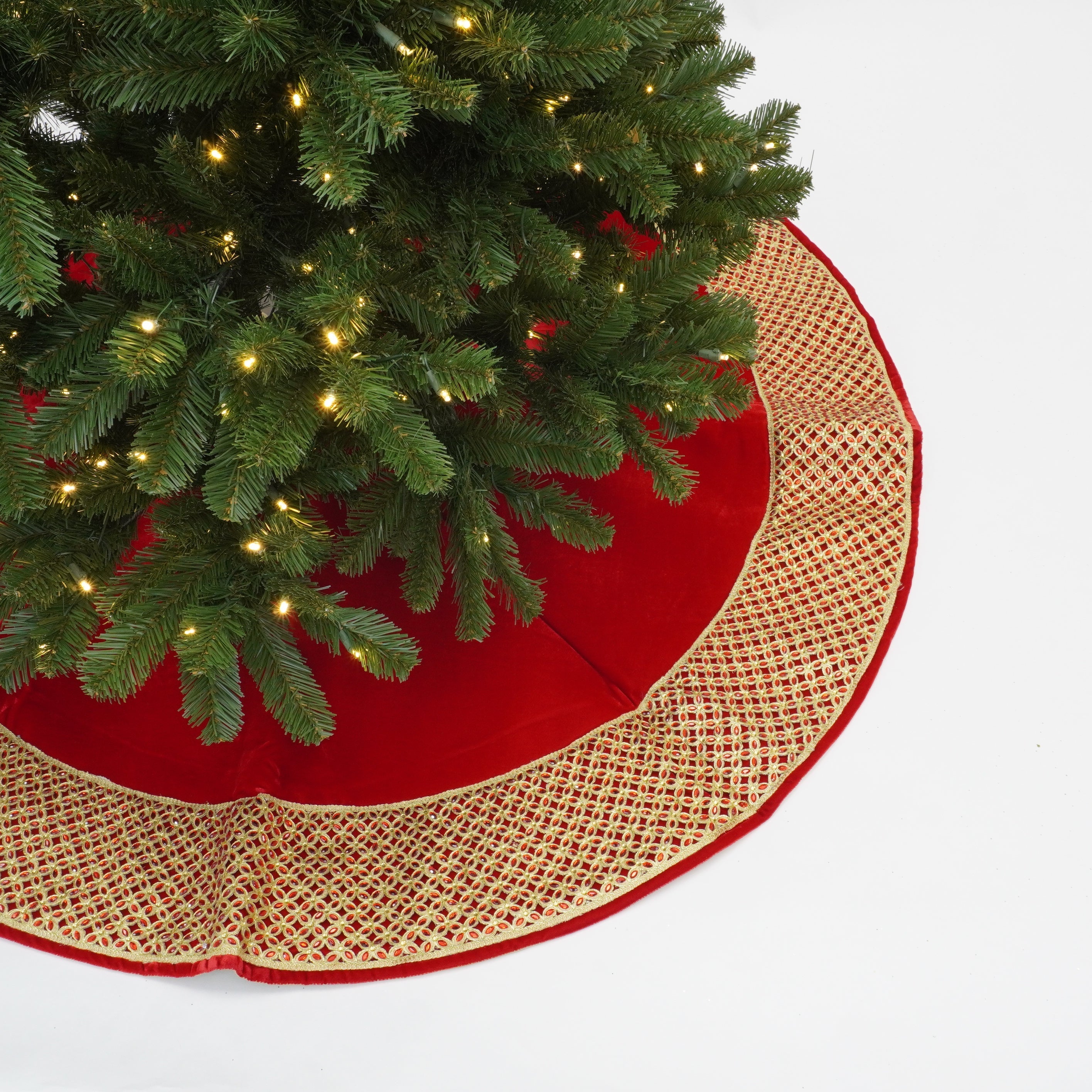 JEWELED BORDER TREE SKIRT (PREORDER)