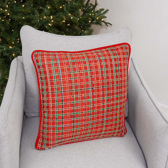 WINDOW PLAID PILLOW (PREORDER)