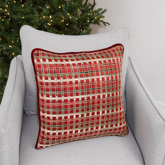 WINDOW PLAID PILLOW (PREORDER)