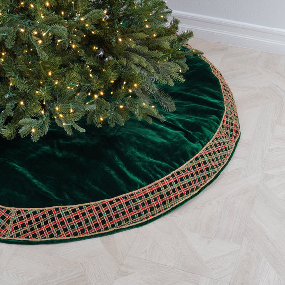 WINDOW PLAID TREE SKIRT (PREORDER)