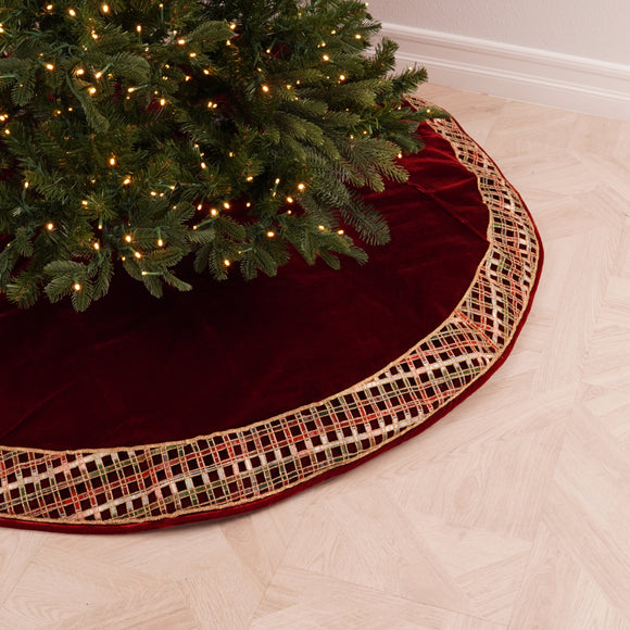 WINDOW PLAID TREE SKIRT (PREORDER)