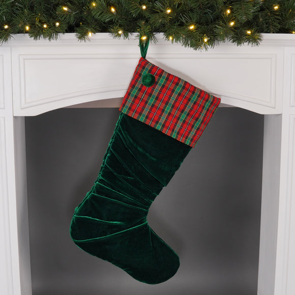 VELVET TARTAN STOCKING (PREORDER)