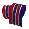 RED BLUE AND GOLD
