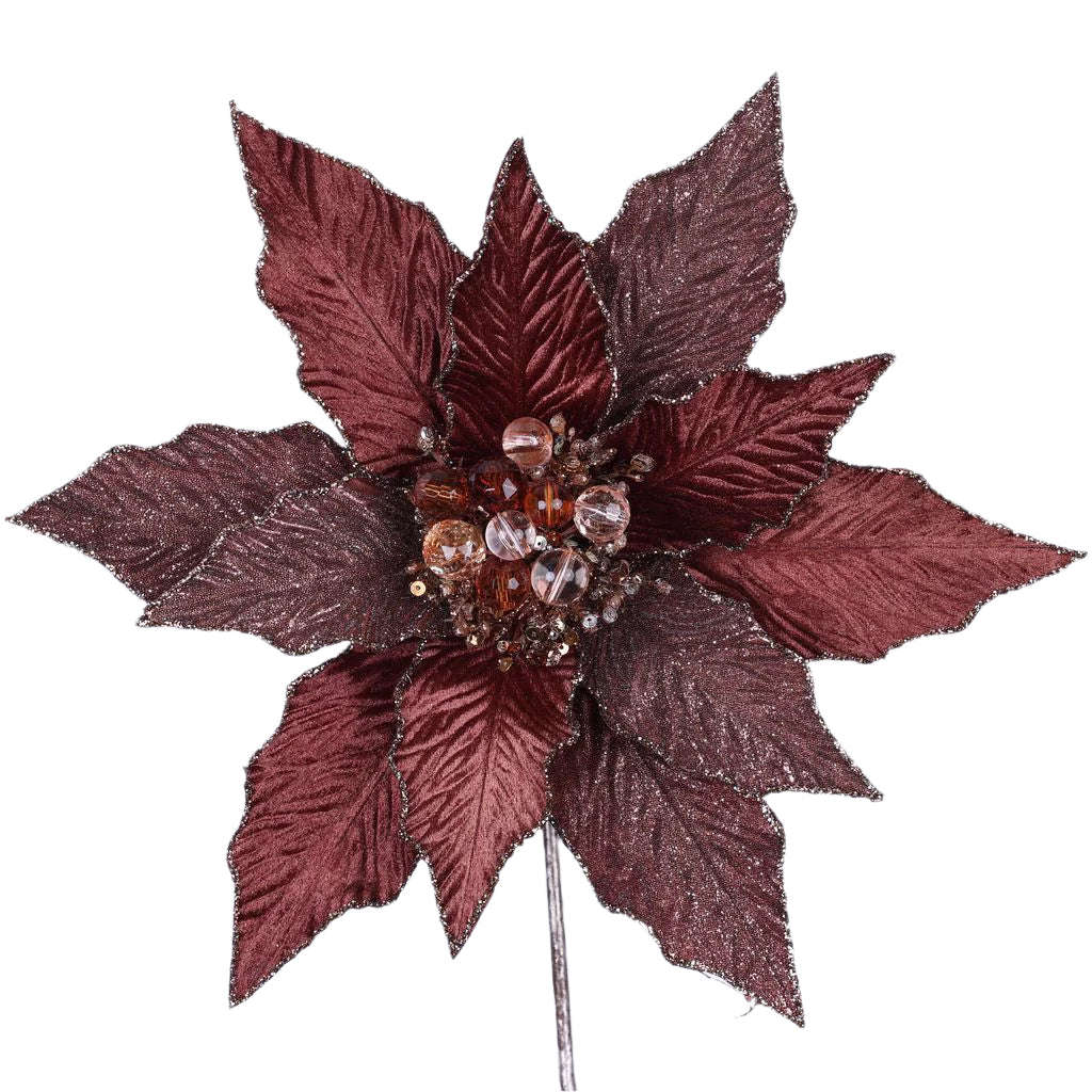 FESTIVE POINSETTIA STEM (PREORDER)