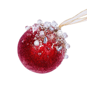 Buy red BEADED BEJEWELED BALL (PREORDER)