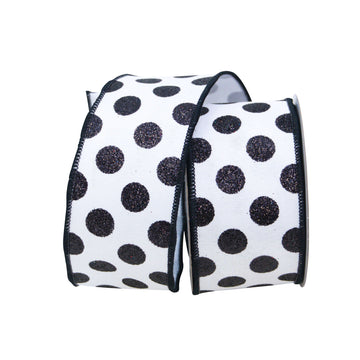 Buy black-white GLITTER DOTS (IN STOCK)