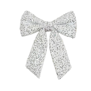 Buy white FLASHY SEQUIN BOW (PREORDER)