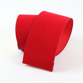 Buy red FLOCKED VELVET RIBBON (PREORDER)