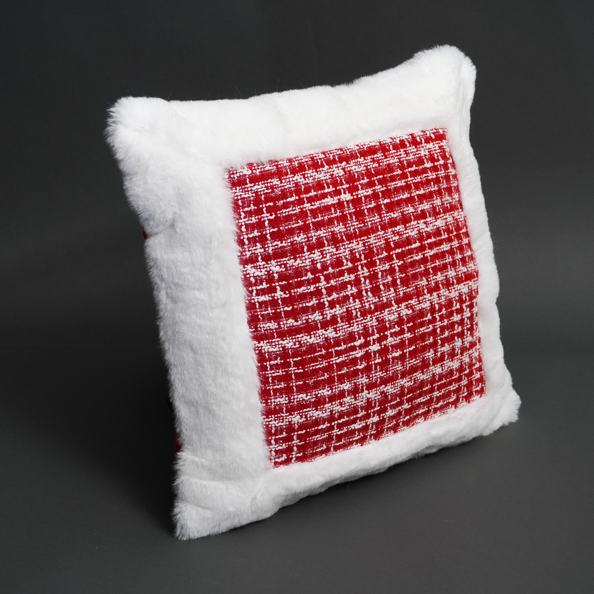 SANTA TWEED PILLOW (IN STOCK)