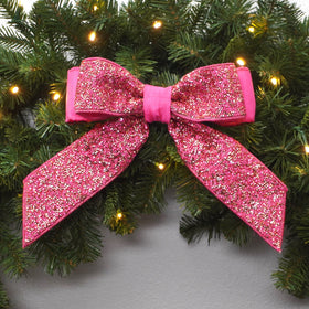 Buy hot-pink CRYSTAL BOW (IN STOCK)