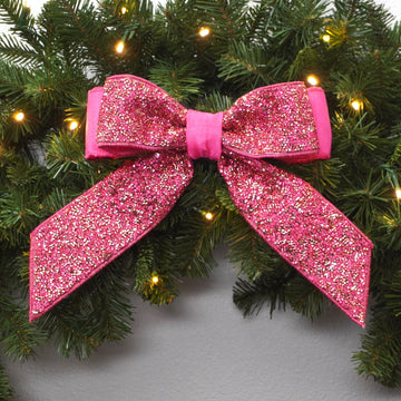 Buy hot-pink CRYSTAL BOW (IN STOCK)