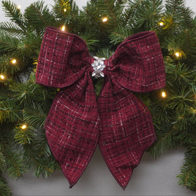 Buy maroon BROOCH BOW (IN STOCK)