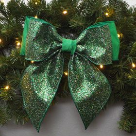 Buy emerald CONFETTI GLITTER BOW (PREORDER)
