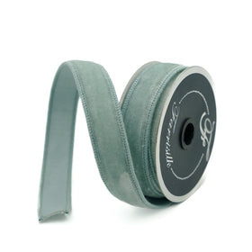 Buy light-blue VELVET .75" &amp; 1" (IN STOCK)