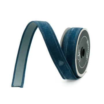 Buy steel-blue VELVET .75" &amp; 1" (IN STOCK)