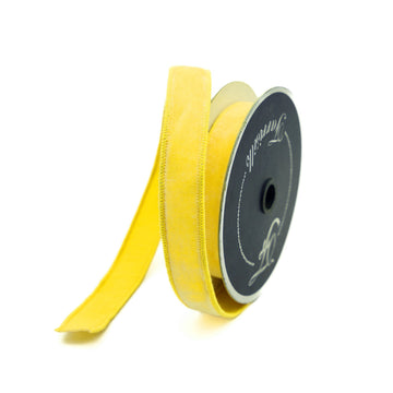 Buy yellow VELVET .75" &amp; 1" (IN STOCK)
