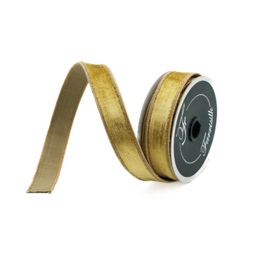 Buy gold VELVET .75" &amp; 1" (IN STOCK)