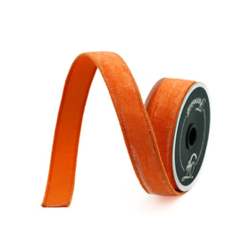 Buy orange VELVET .75" &amp; 1" (IN STOCK)