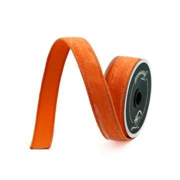 Buy orange VELVET .75" &amp; 1" (IN STOCK)