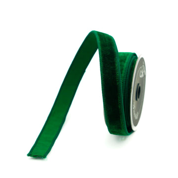 Buy emerald VELVET .75" &amp; 1" (IN STOCK)