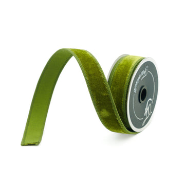 Buy lime VELVET .75" &amp; 1" (IN STOCK)