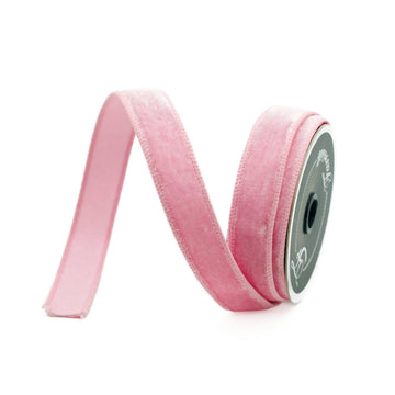 Buy baby-pink VELVET .75" &amp; 1" (IN STOCK)