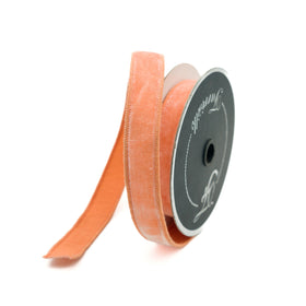 Buy peach VELVET .75" &amp; 1" (IN STOCK)