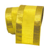 Metallic dupion wired edge ribbon