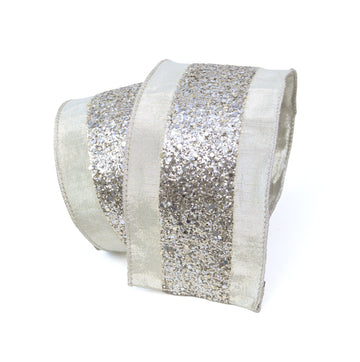 Buy platinum GLITTER TRIM RIBBON (PREORDER)