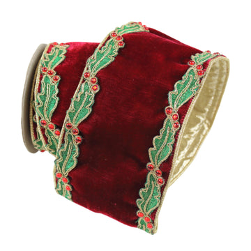 Buy ruby VELVET HOLLY BORDERS (IN STOCK)